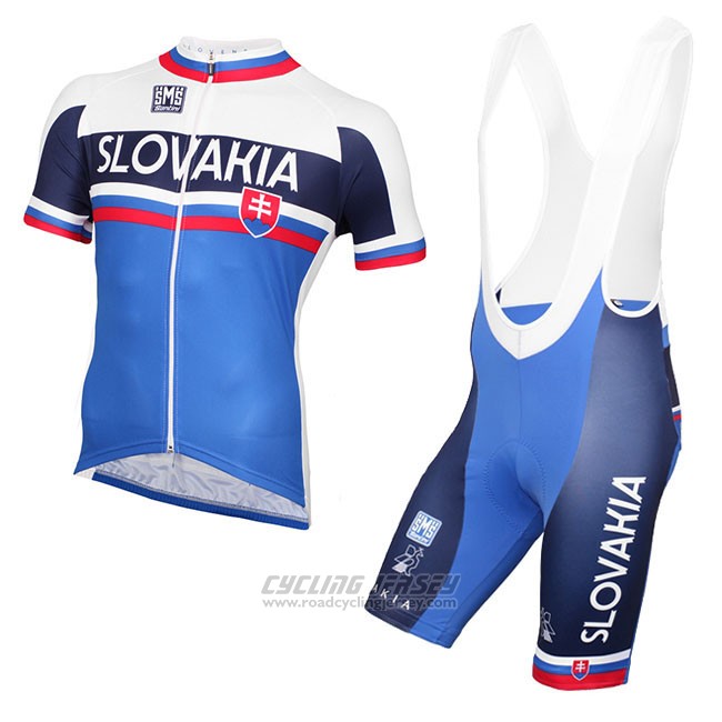 2018 Cycling Jersey Russia Blue White Short Sleeve and Bib Short